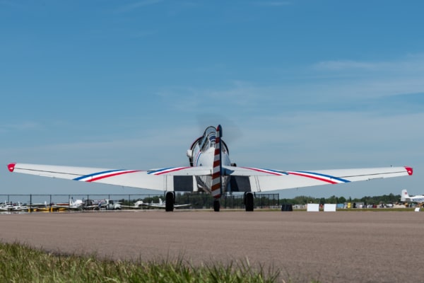 Geico Skytyper Taxi-Rear profile