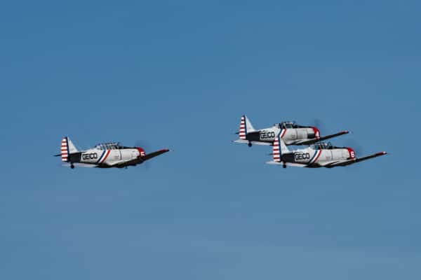 Geico Skytypers Leave The Airfield