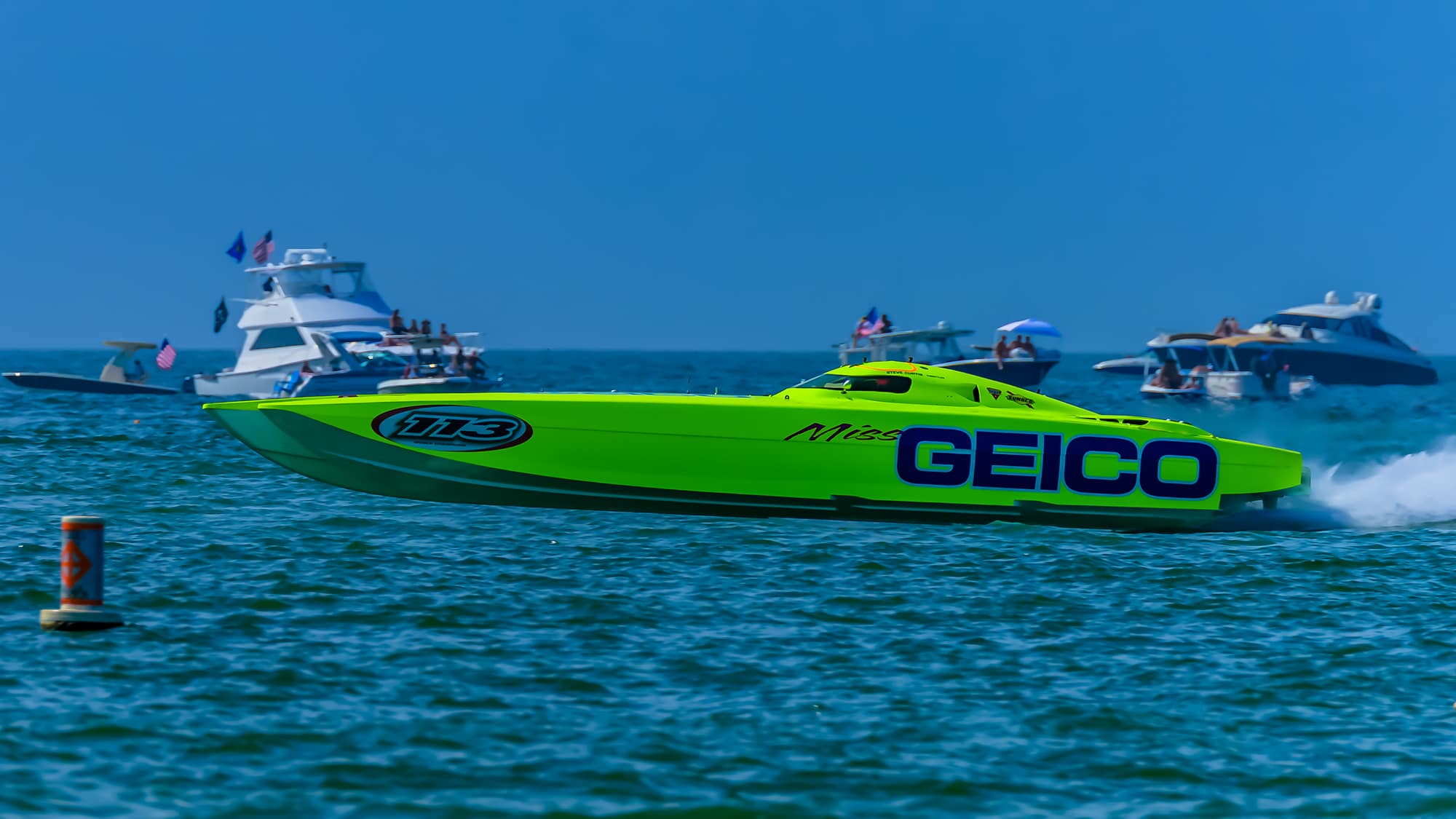 Miss Geico on Race Day