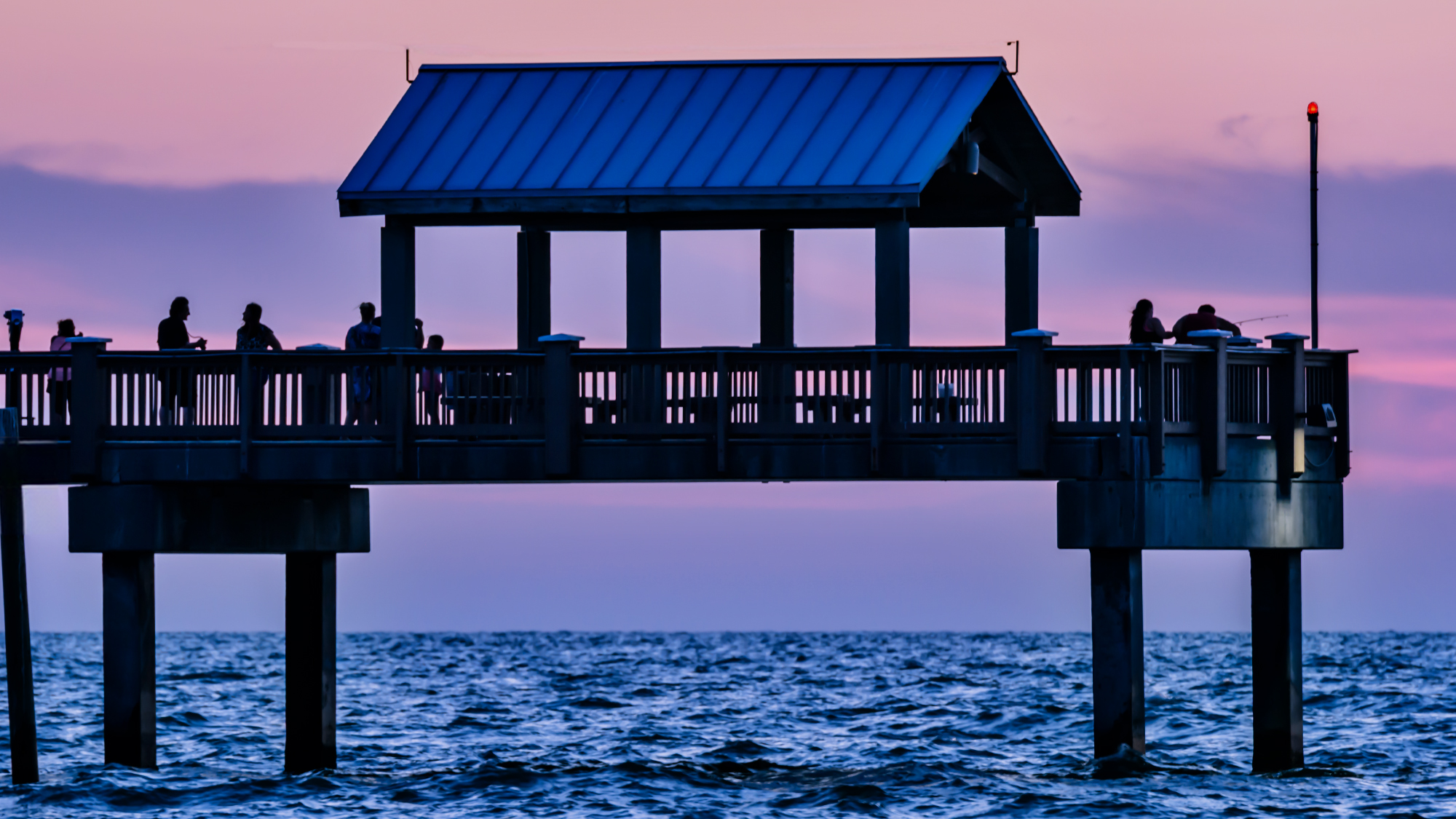 Pier 60 silhouette at sunset