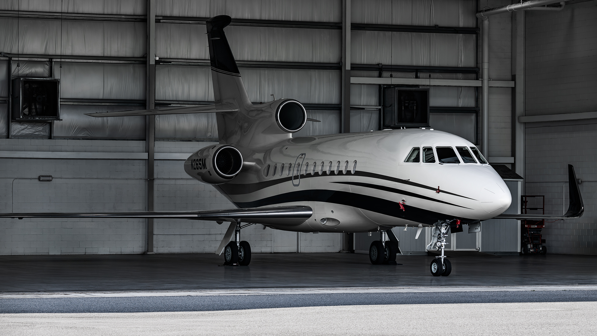 Private Jet in Hangar